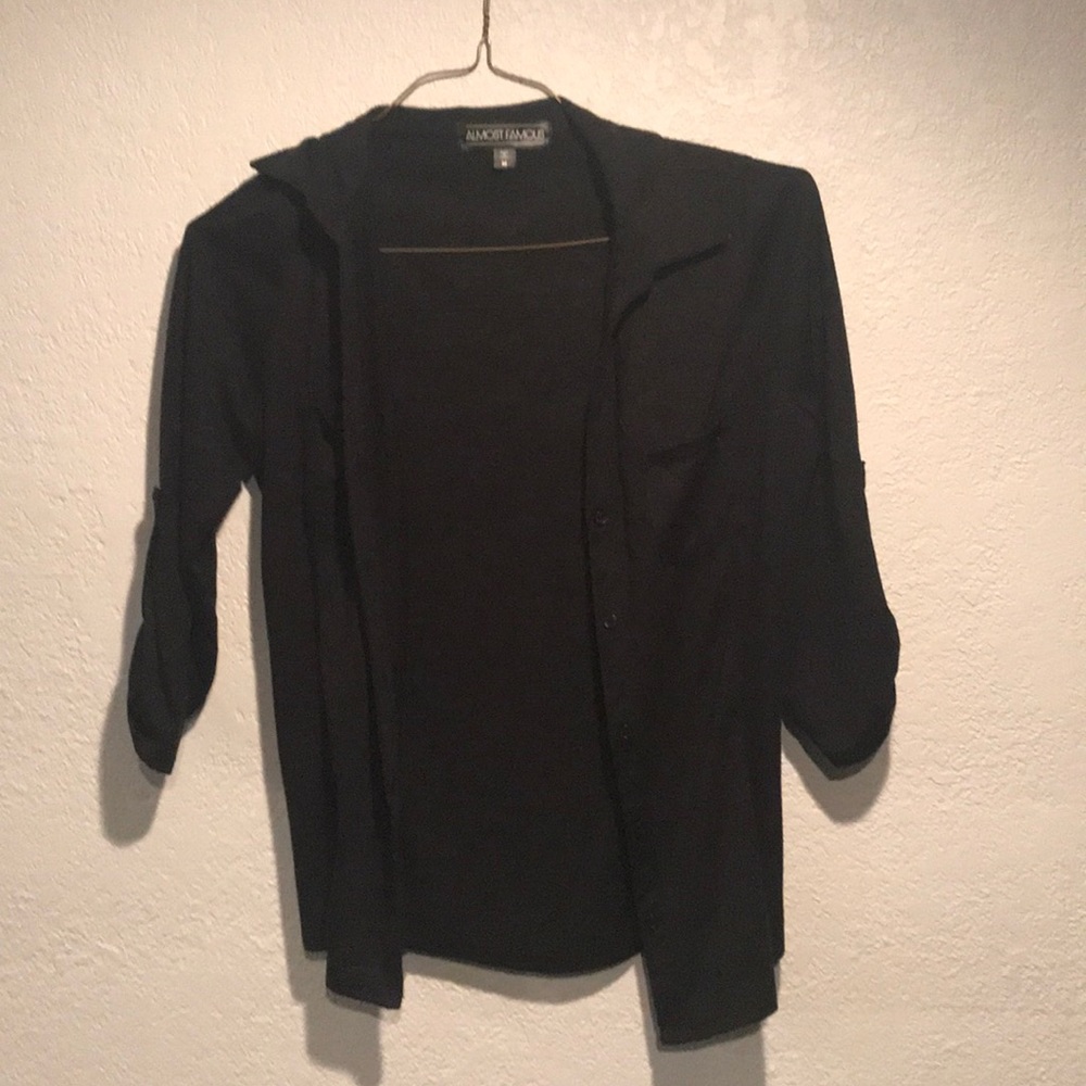 Cute Black Button Down Shirt